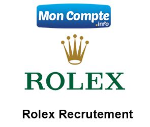 candidature rolex|rolex jobs.